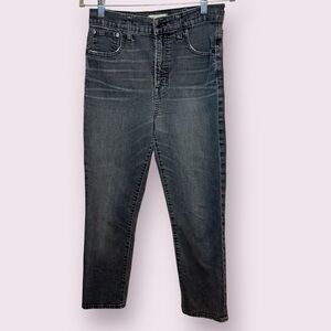 Madewell The Perfect Vintage Crop Jeans Washed Black Size 28